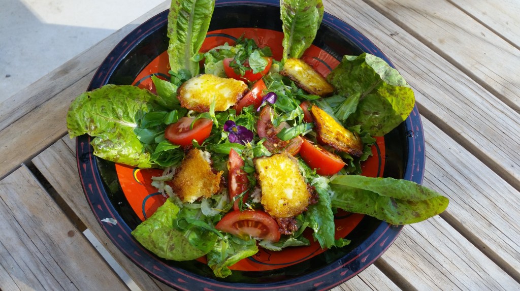 An autumn salad from the&nbsp;garden