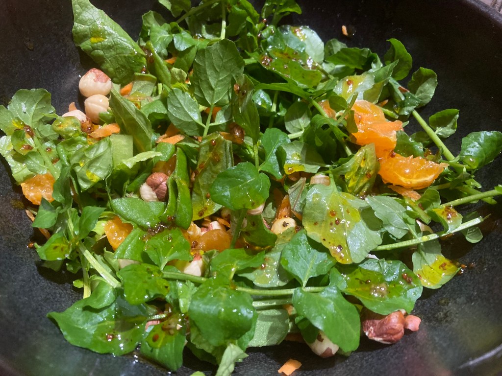 Watercress Salad + Mandarin and Honey
